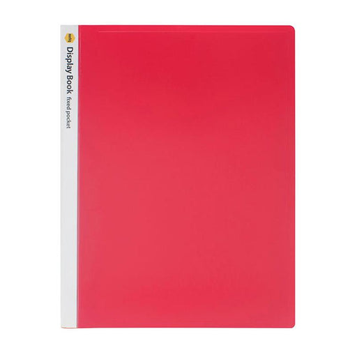 Marbig Non-Refillable Display Book 20 Pocket Red 2003803_1