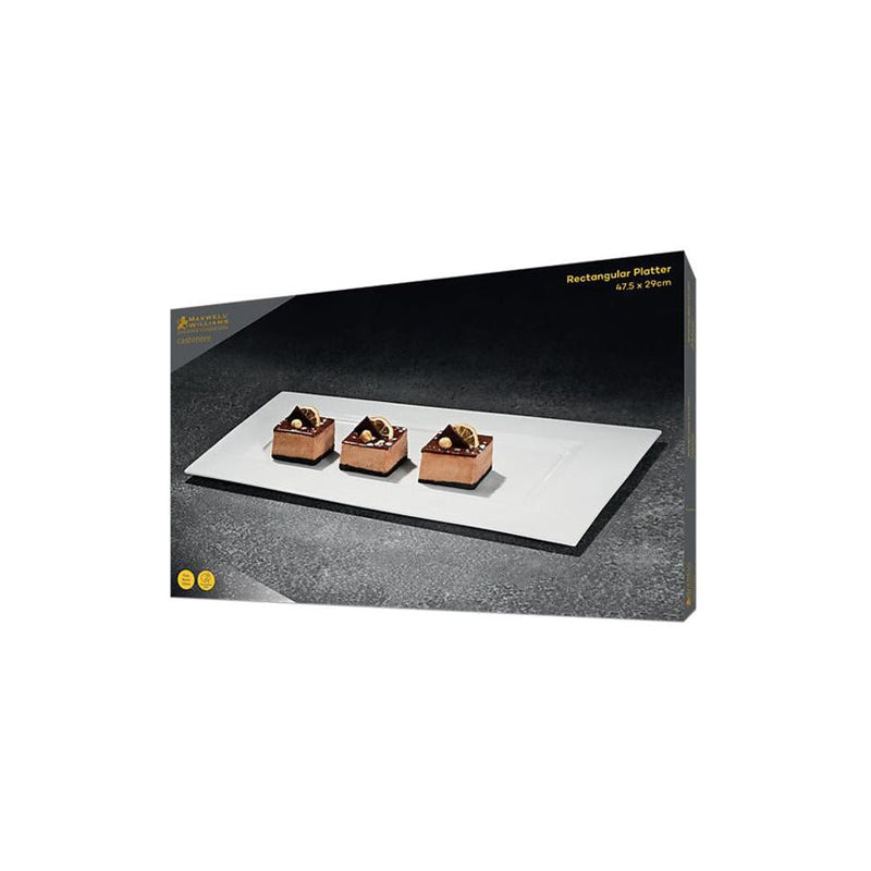 Maxwell & Williams Cashmere Rectangular Platter Gift Boxed White 47.5x29cm RF0004_3