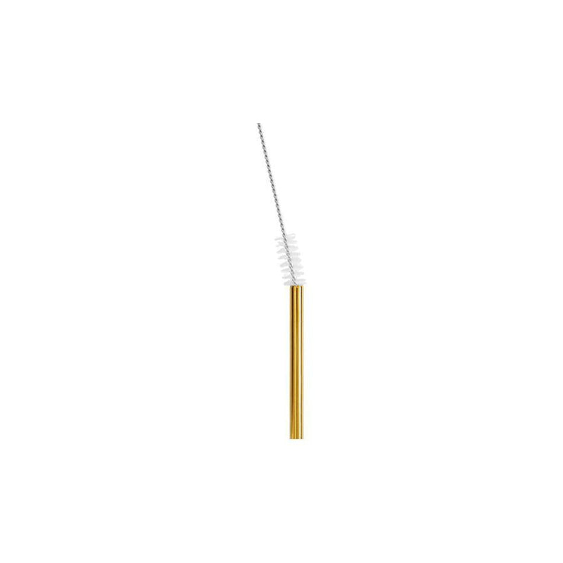 Maxwell & Williams Cocktail & Co Reusable Cocktail Straw With Brush Set of 4 Gold LU0174_2