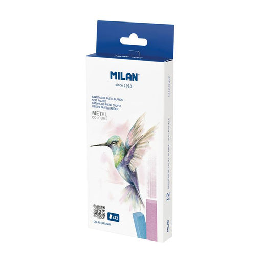 Milan Soft Pastels 12 Pack Metallic Colours 1000904_1