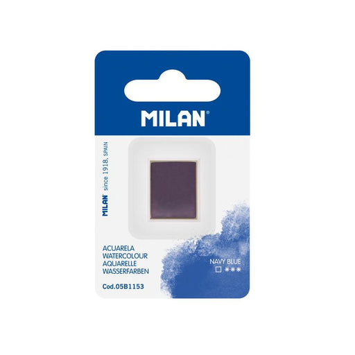 Milan Watercolour Paint Half Pan Refill Navy Blue 1000348_1