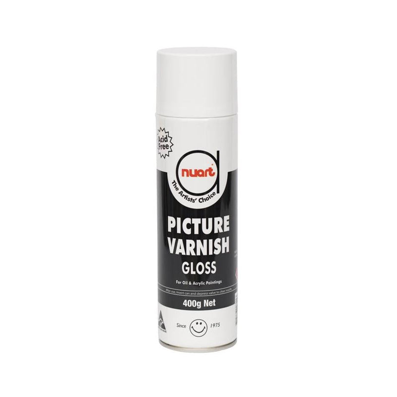 Nuart Gloss Picture Varnish 400g, Clear, Acid-Free_1