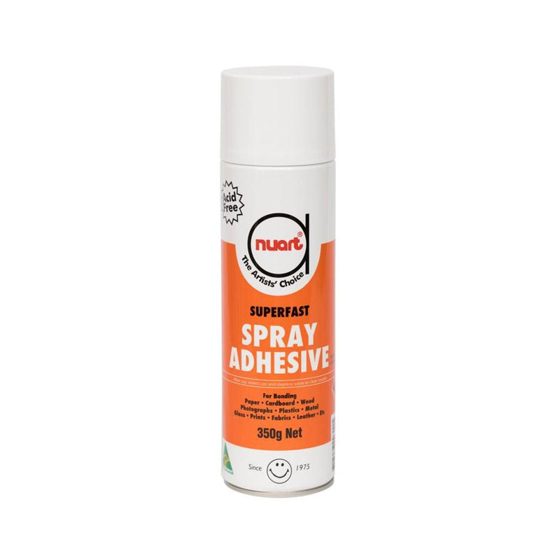 Nuart Spray Adhesive 350g - Clear, Quick-Drying, Acid-Free_1