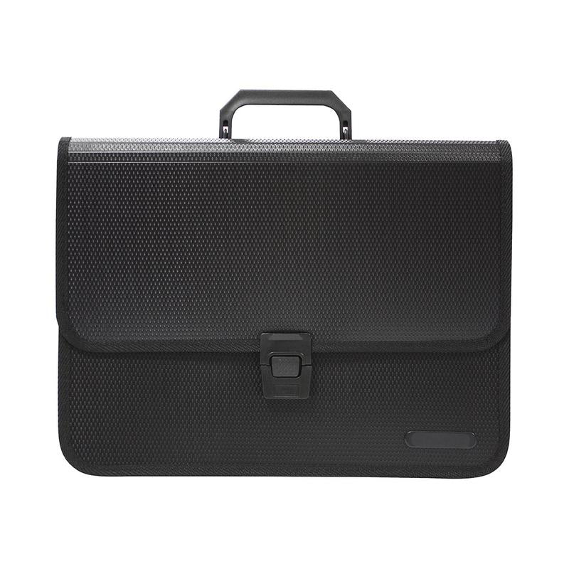 OSC Expanding File 3 Pocket Black IMP-3_1