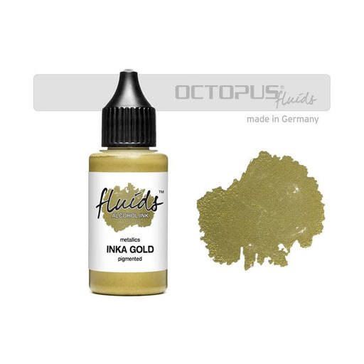 Octopus Fluids Alcohol Ink Inka Gold Metallic 30ml OCTOAIME015_1
