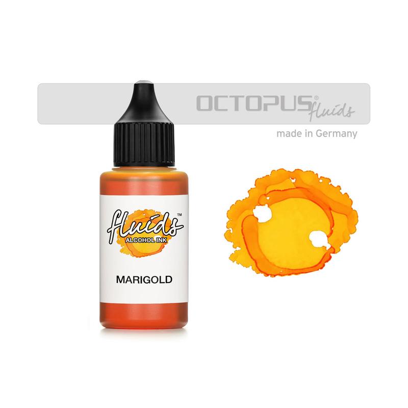 Octopus Fluids Alcohol Ink Marigold Yellow 30ml OCTOAIY025_1