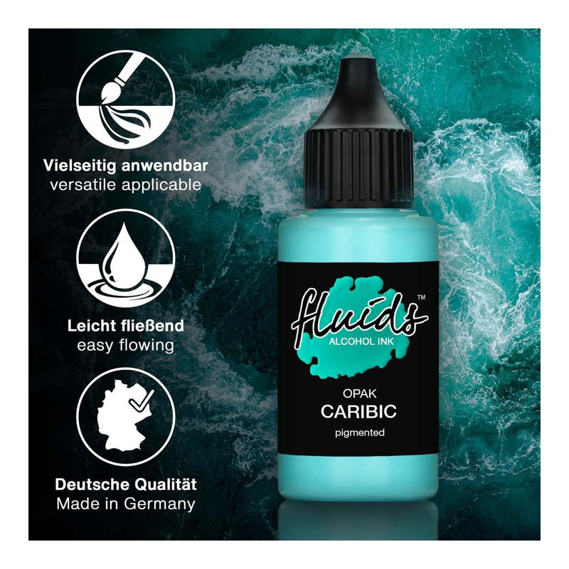 Octopus Fluids Alcohol Ink Opak Caribic Blue 30ml OCTOAIPBL050_3