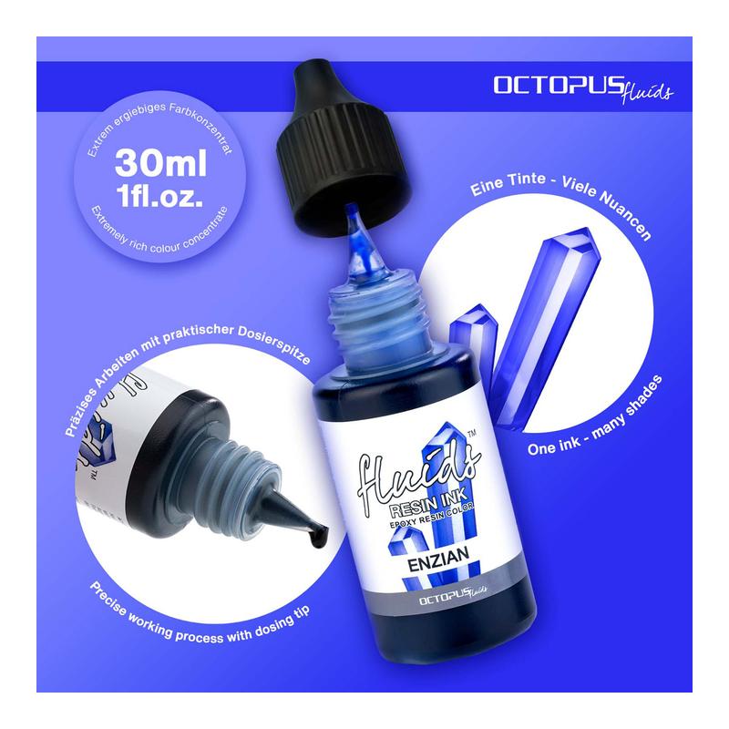 Octopus Fluids Resin Ink Enzian Blue 30ml OCTORIBL125_2