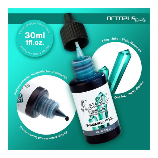 Octopus Fluids Resin Ink Swimming Pool Turquoise 30ml OCTORITQ025_2