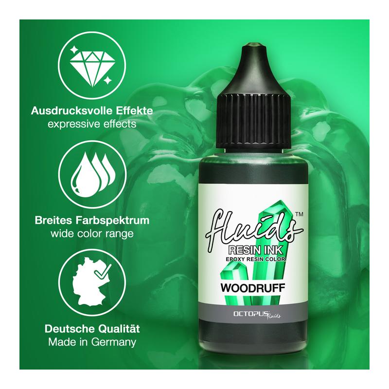 Octopus Fluids Resin Ink Woodruff Green 30ml OCTORIGN125_3