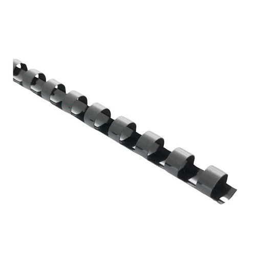 Okin Binding Coil Plastic 10mm Black, Pack of 25 BCOIL10BK25_1