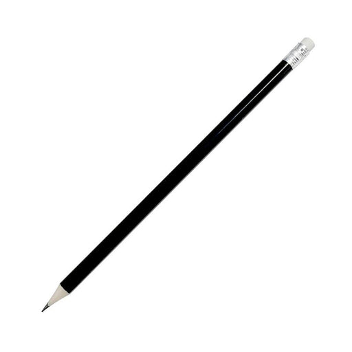 Okin HB Pencil Round with Eraser Black IHBPEBLK144_1