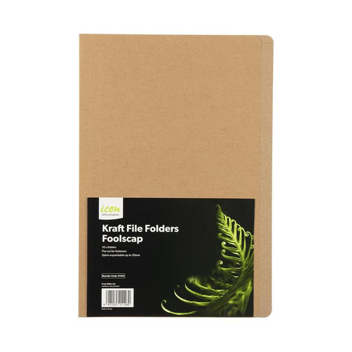 Okin Icon Manilla File Folders FS Kraft, Pack of 10 IF402_1
