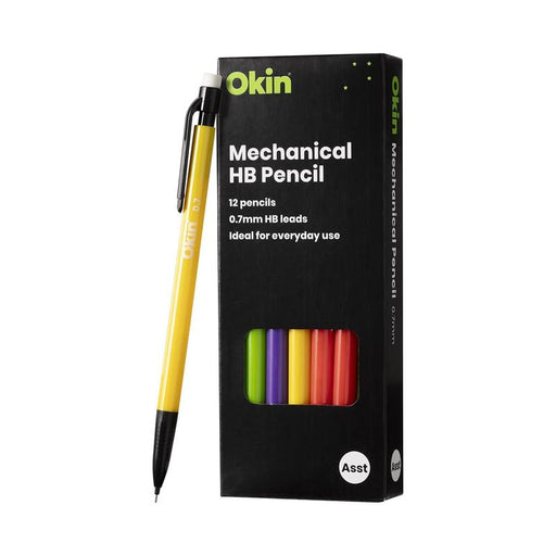 Okin Mechanical Pencil HB 0.7mm Assorted IMP07_2