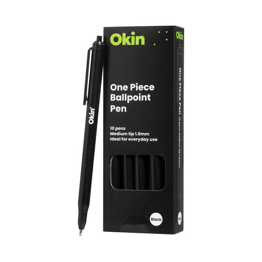 Okin One Piece Ballpoint Pen Black IBP1PBLK_2