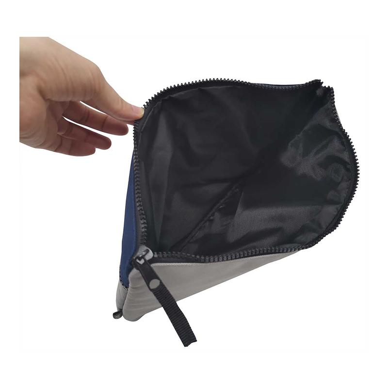 Okin Pencil Case 2 Zip Blue Grey 34x23x2.5cm PC-CALGR_2