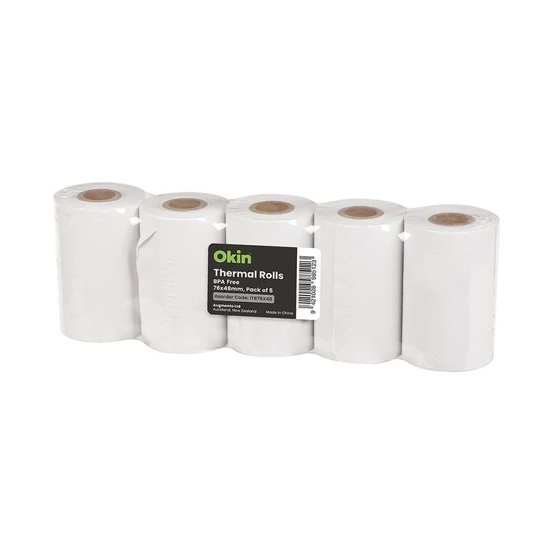 Okin Thermal Roll BPA Free 76x48mm, Pack of 5 ITR76X48_1