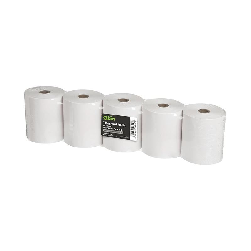 Okin Thermal Roll BPA Free 80x70mm, Pack of 5 ITR80X70_1