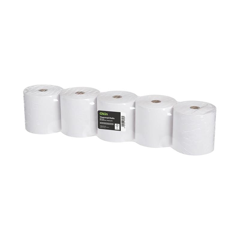 Okin Thermal Roll FSC BPA Free 80x80mm, Pack of 5* ITR80X80_1