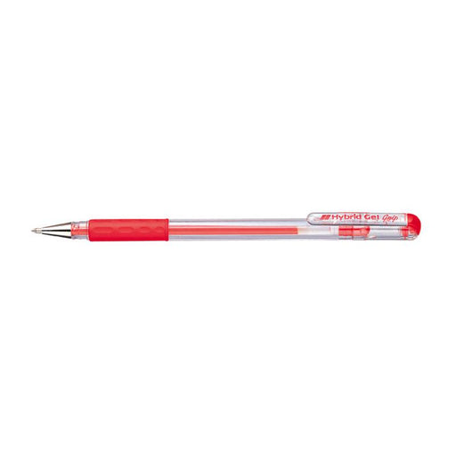Pentel Hybrid Gel Grip Gell Roller Pen Stick K116 0.6Mm Red K116-B_1