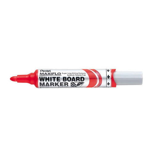 Pentel Maxiflo Whiteboard Marker Mwl5M Bullet 2.1Mm Red MWL5M-B_1
