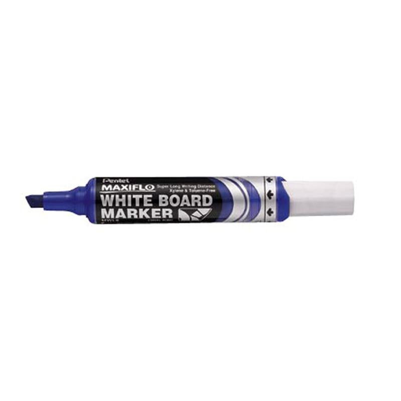 Pentel Maxiflo Whiteboard Marker Mwl6 Chisel 3.0-7.0Mm Blue MWL6-C_1