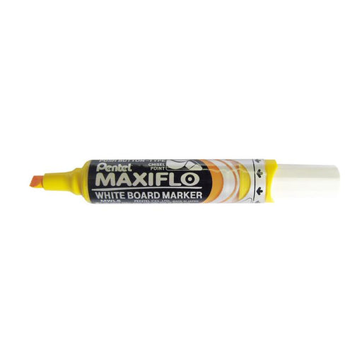 Pentel Maxiflo Whiteboard Marker Mwl6 Chisel 3.0-7.0Mm Yellow MWL6-G_1