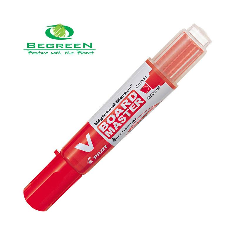Pilot BeGreen V Board Whiteboard Marker Chisel Red (WBMAVBM-MC-R-BG) 20223_1