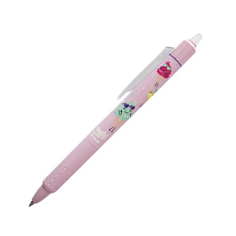 Pilot Frixion Clicker Gel Pen - Pool Party Ice Cream Design, 0.7mm_1
