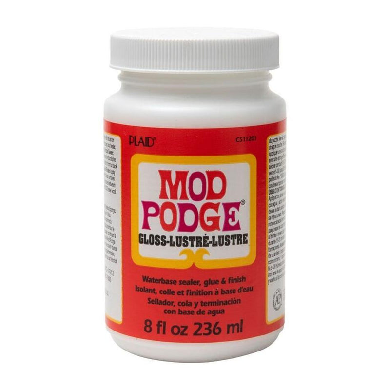 Plaid Mod Podge Gloss Glue White 8 oz - Water-Based Sealer_1