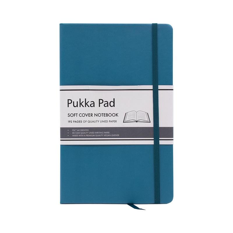 Pukka Signature Soft Cover Notebook 13x21cm Lined Teal P7752SIG_1