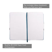 Pukka Signature Soft Cover Notebook 13x21cm Lined Teal P7752SIG_3