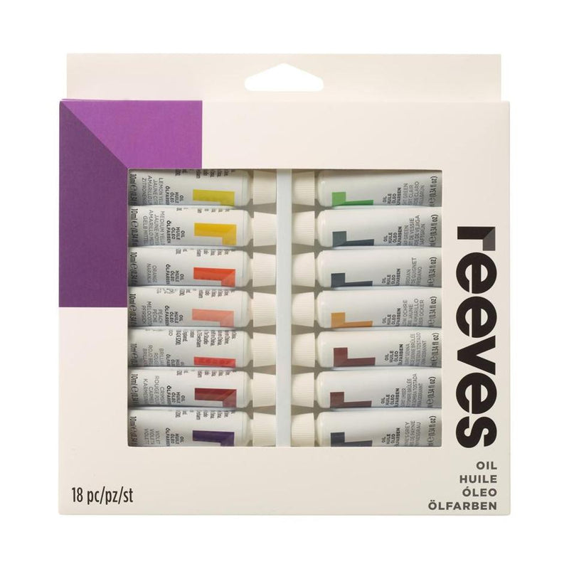 Reeves 12ml Oil Paints Set of 18, Versatile Oil Painting_1