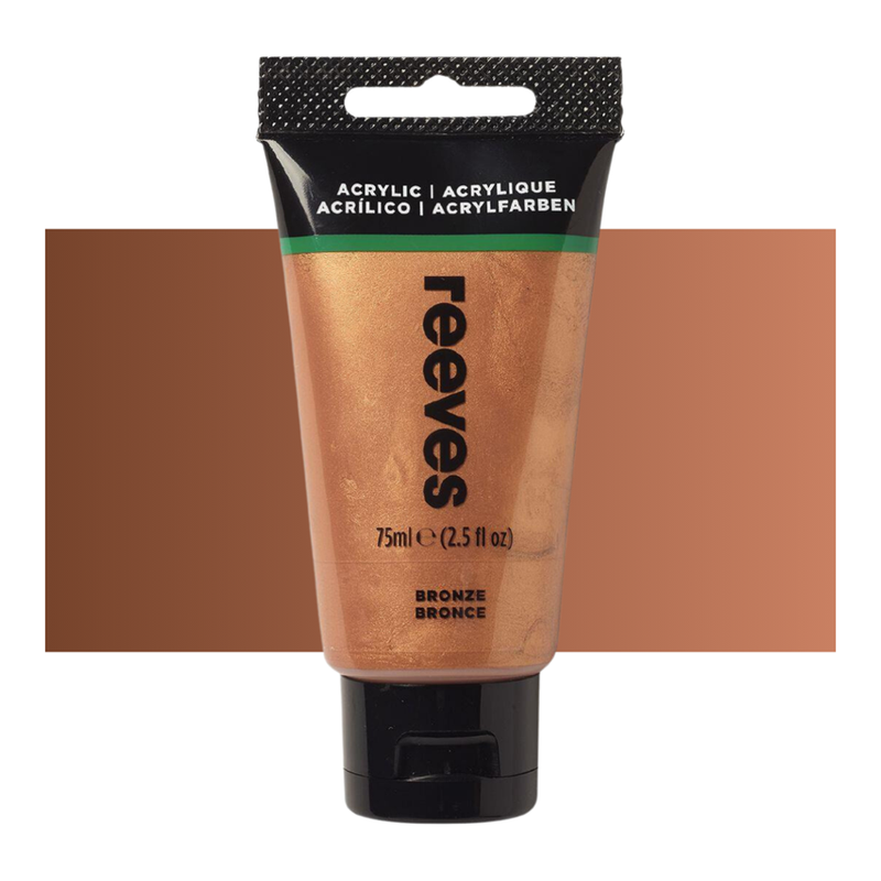 Reeves Fine Artists' Acrylic Paints 75ml - Choose Your Colour BRONZE_1