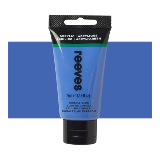 Reeves Fine Artists' Acrylic Paints 75ml - Choose Your Colour COBALT BLUE_1