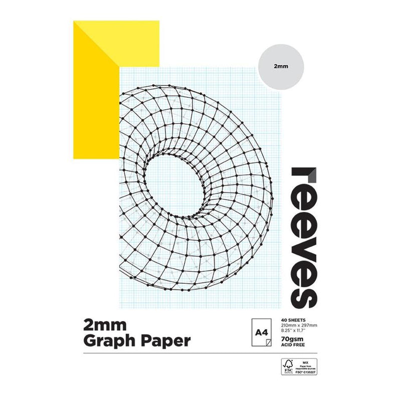 Reeves Graph 2mm 70gsm 40 Sheet Pads - Size A4_1