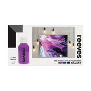 Reeves Pre Mixed Acrylic Pouring Paints Set of 4 Galaxy, 100ml Each_1