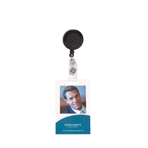 Rexel Id Retractable Card Holder With S Black 9800002_1