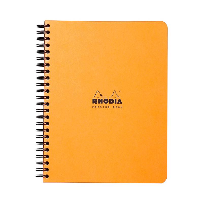 Rhodia Meeting Book Spiral A5+ Orange C193418C_1