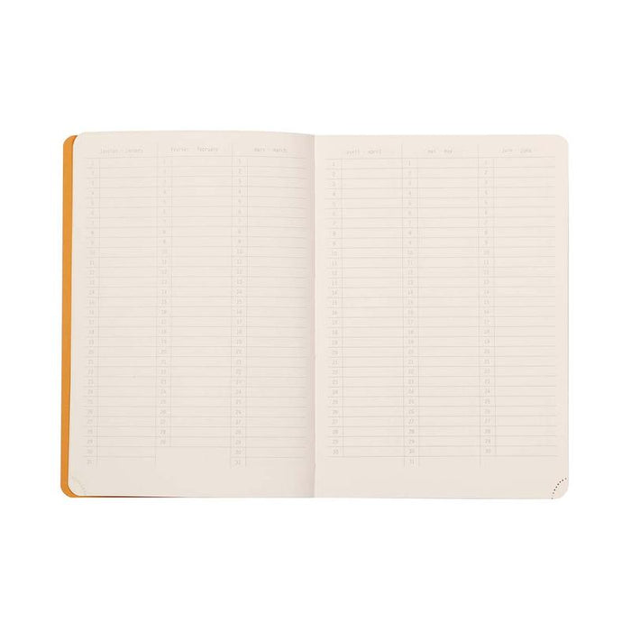 Rhodia Perpetual Diary A5 Poppy C117193C_5
