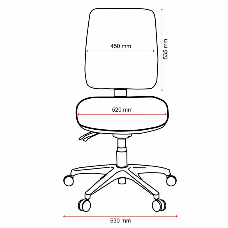 Buro Roma 2 Lever High Back Office Chair 216