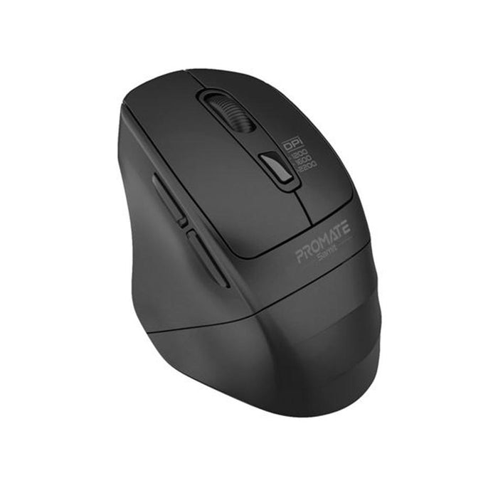 Promate Ergonomic Silent Click Wireless Mouse SAMIT.BLK