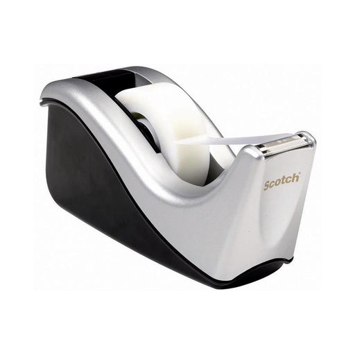 Scotch C60-ST Tape Dispenser Silver/Black 10191_1