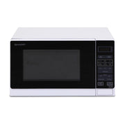 Sharp Compact Microwave - White - 750W - 20L, Glass Turntable_1