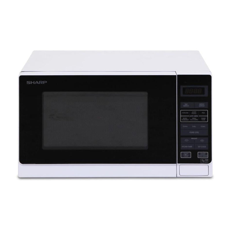 Sharp Compact Microwave - White - 750W - 20L, Glass Turntable_1