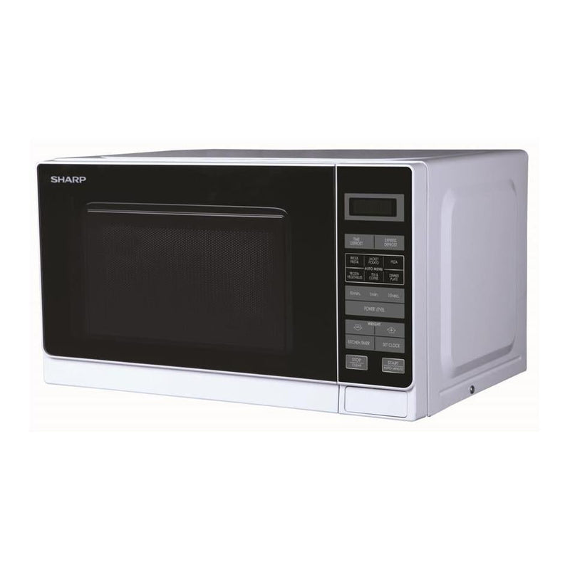 Sharp Compact Microwave - White - 750W - 20L, Glass Turntable_2