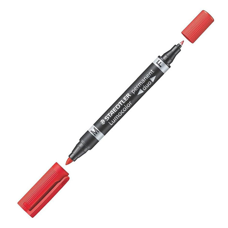 Staedtler Lumocolor Duo Perm Marker Red_1
