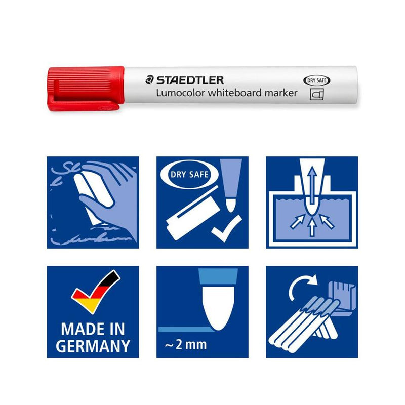 Staedtler Lumocolor Whiteboard Marker Bullet 351 Pack 4_5