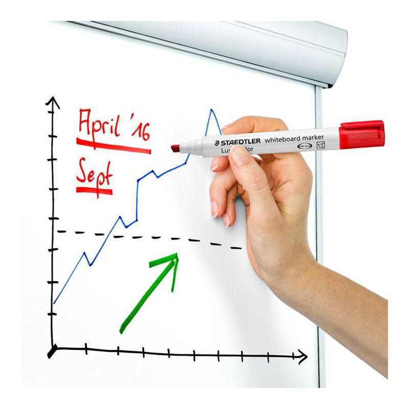 Staedtler Lumocolor Whiteboard Marker Chisel 351 B Pack 4_3