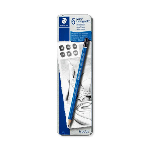 Staedtler Mars Lumograph Pencis 6 Pack 100_1